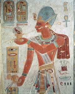 Ramesses III (ca. 1184-1153 f.Kr.) i kampdragt, fra Ramses III